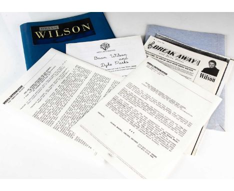 Brian Wilson Press Packs, a Sire Records Press Kit For Brian Wilson's self titled 1988 album comprising a 9 page biography by