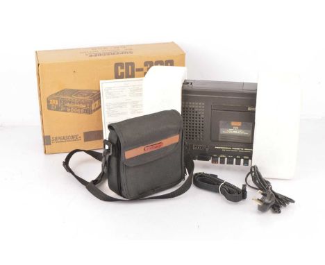 Cassette Recorder / Portable CD Player, Marantz Cassette Recorder model CD-330 in original box with booklet, strap and leads,