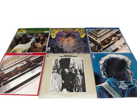 Sixties LPs, sixteen albums of mainly Sixties artists comprising Beatles / Wings, Kinks, Beach Boys, Bob Dylan, Jan & Dean, 5