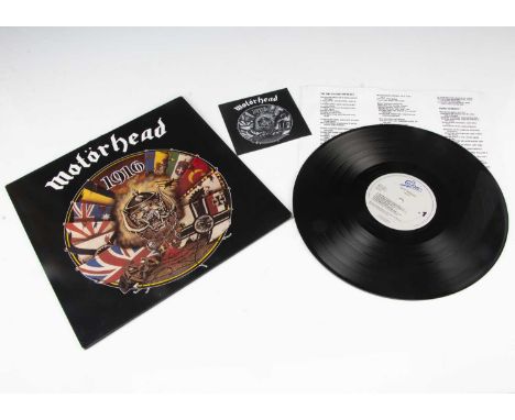 Motorhead LP, 1916 LP - Original UK Release 1991 on Epic (467481-1) - With Inner and Lights Out Over Europe Tour Date leaflet