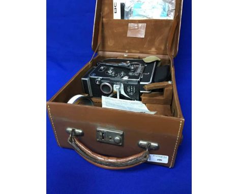 BOLEX H16 REFLEX CINE CAMERAwith case, also a tripod and a Yashica 8-E111 cine camera (3)