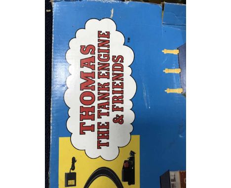 COLLECTION OF 007 MODEL VEHICLES IN BOXESalong with a Horny Thomas and Percy electric train set in box, Chutes Away game and 