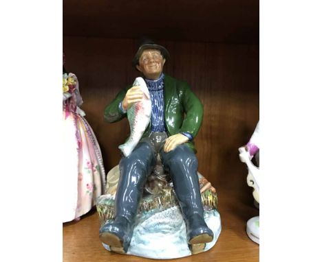 FOUR ROYAL DOULTON FIGURESand three other ceramic figures