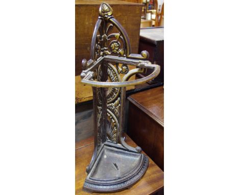 An early 20th century cast iron walking stick stand c.1920 