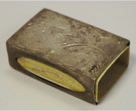 A silver matchbox sleeve