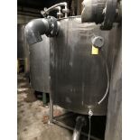 Stainless Steel Tank, 64 inches Diameter, 52.5 inches Height, Agitator/Mixer, Discharge Bottom,