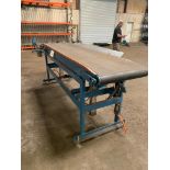 Motorized Conveyor with Pneumatic Piston Lift, 9' Long x 24" Wide, Rigging Fee: $25