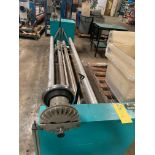 Unwind cradle with idlers rolls 124”long 18”diameter. Motorized and Air Aliment,