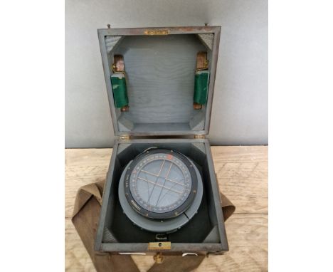 An WW2 RCAF type P8 compass, the top rim marked No158641.D, plaque marked 'The Ontario Hughes Owens Co LTD, R.C.A.F Ref No6A/