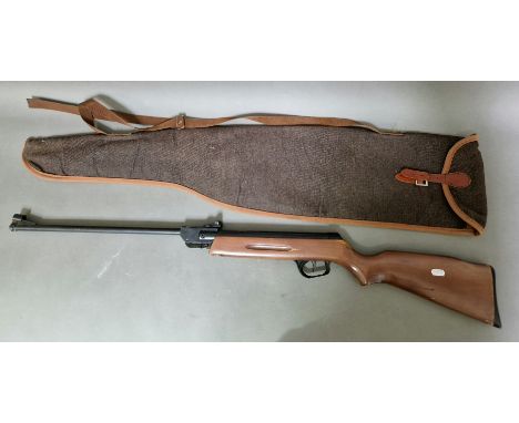 A elgamo .177 calibre air rifle, 103cm long, serial no.079001, with soft bag. (BUYER MUST BE 18 YEARS OLD OR ABOVE AND PROVID