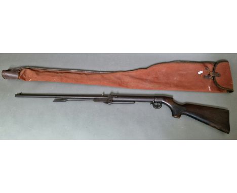A lever action .177 calibre air rifle , serial no.20857, 109cm long, with soft bag. (BUYER MUST BE 18 YEARS OLD OR ABOVE AND 