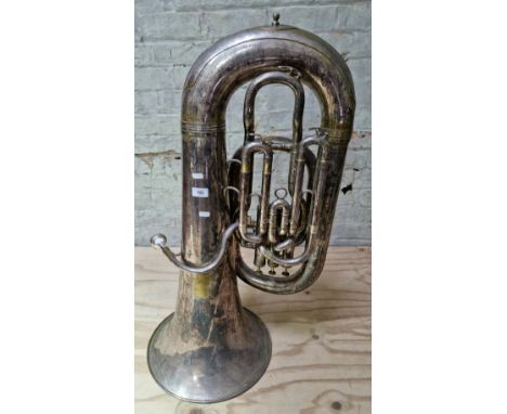 A tuba, Imperial model 'Solbron' class A compensating pistons, by Boosey &amp; Co, London, with mouthpiece, with soft bag.