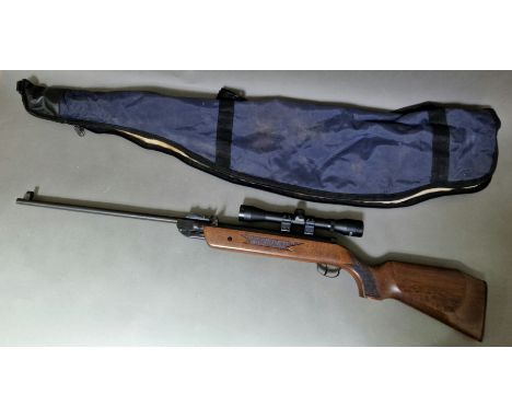 A Chinese Westlake .177 calibre air rifle, 109cm long, serial no.110004614 with Hawk sight & soft bag. (BUYER MUST BE 18 YEAR