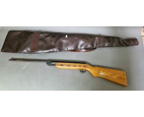 A Hungarian .22 calibre air rifle, 97cm long, serial no.53825, with soft bag. (BUYER MUST BE 18 YEARS OLD OR ABOVE AND PROVID