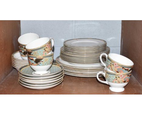 Wedgwood Samarkhand Dinner/Tea Service, (one shelf)