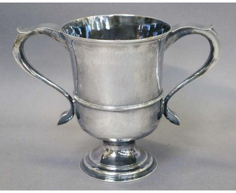 A George III Silver Two-Handled Cup, by John Langlands and John Robertson, Newcastle, 1782, inverted bell shaped and on sprea