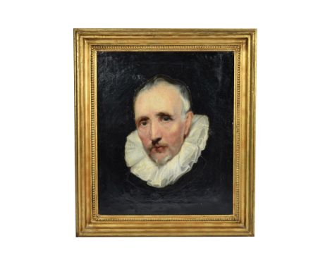 19th Century After Sir Anthony van Dyck oil on canvas, 'Portrait of Cornelis van der Geest', 49 cm x 41 cm, framed