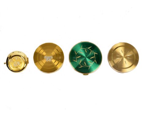 Three Estee Lauder compacts, comprising  'Retro Chic', 'Nouveau Chic' and 'Golden Sagittarius' designs, all in original boxes
