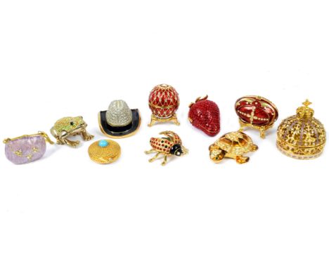 A large assortment of 20th &amp; 21st Century items, including trinket boxes, hand mirrors, a small clock and more (50+)