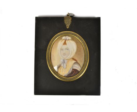 After Catherine Read (1723-1778) miniature on ivory , 'Portrait of Elizabeth Duchess of Hamilton, Later Argyll, nee Gunning (