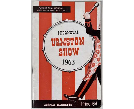 An original programme booklet for the 'Annual Urmston Show' on the 5th August 1963 which featured performances by The Beatles