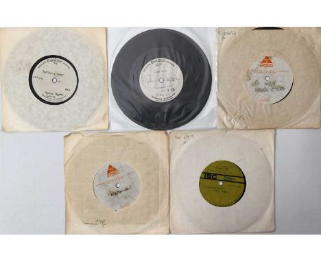 KEVIN AYRES - 7" ACETATES PACK. A smashing pack of 5 7" acetates by Kevin Ayres. Titles include Butterfly Dance (Emidisc, dat