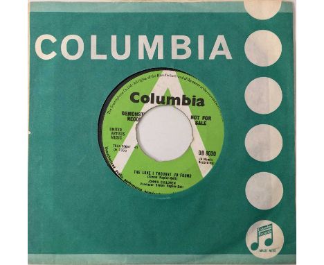 JOHN'S CHILDREN - THE LOVE I THOUGH I'D FOUND 7" (ORIGINAL UK DEMO - COLUMBIA DB 8030). Scarcely seen original UK 1966 7" dem