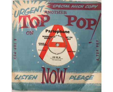 THE BEATLES - LOVE ME DO 7" - ORIGINAL UK DEMO 'MCARTNEY' (45-R 4949). A key addition to any serious Beatles collection with 