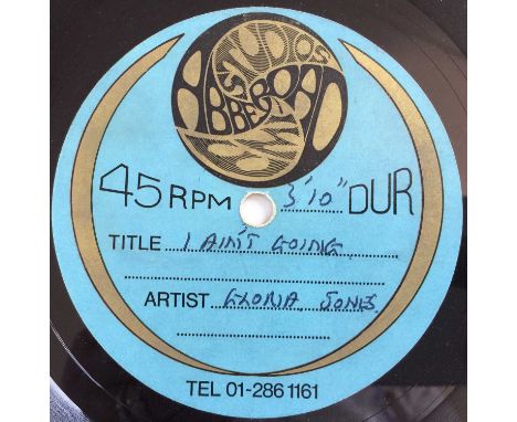 GLORIA JONES - I AIN'T GOING 7" (ORIGINAL UK ABBEY ROAD ACETATE RECORDING). Starting off this wonderful T. Rex and related ar