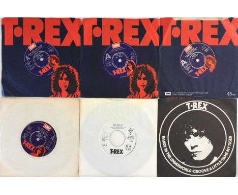 T. REX/MARC BOLAN - 7" COLLECTION (WITH DEMOS). Fantastic collection of 11 x 7" releases from T. Rex/Marc Bolan including ori