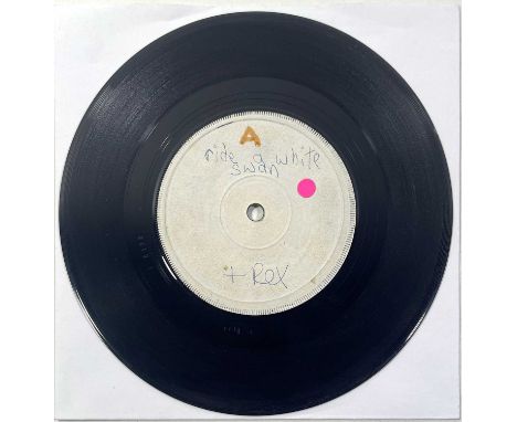 T. REX - RIDE A WHITE SWAN / JEWEL / SUMMERTIME BLUES 7" - ORIGINAL UK WHITE LABEL TEST PRESSING WITH MARC BOLAN HANDWRITING 
