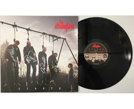 THE STRANGLERS - GIANTS LP (ORIGINAL SIGNED WITHDRAWN UK COPY - ABSOLUTE 12CG005V). The controversial quickly withdrawn origi
