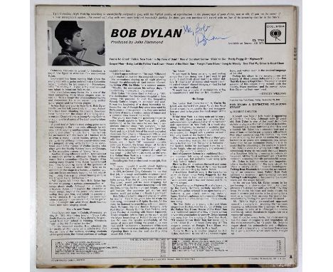 An original 1st US copy of Bob Dylan - Bob Dylan (CL 1779, six-eye, CLP1779, XLP 55619-1E P to side one runout, VG/VG+ with l