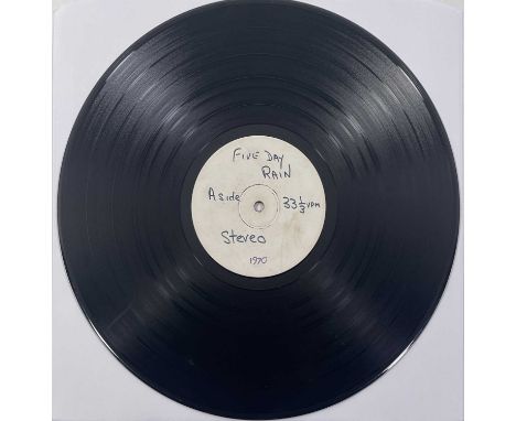 FIVE DAY RAIN - FIVE DAY RAIN LP (ORIGINAL UK WHITE LABEL TEST PRESSING). Amazing to uncover original (UK) white label test p