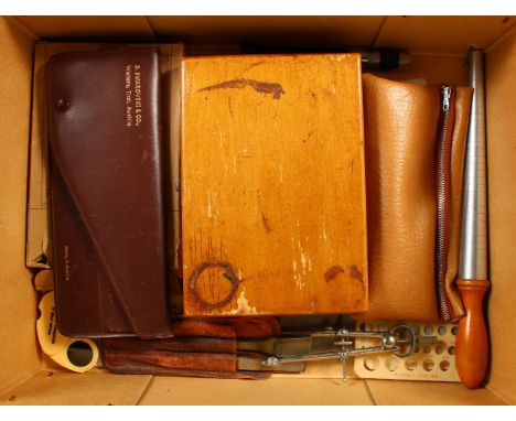 A GROUP OF JEWELLERY TOOLS, and other related items.