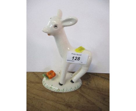 A porcelain model of Larry the Lamb