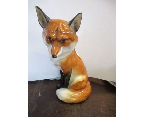 A Royal Worcester model of a fox - Good condition