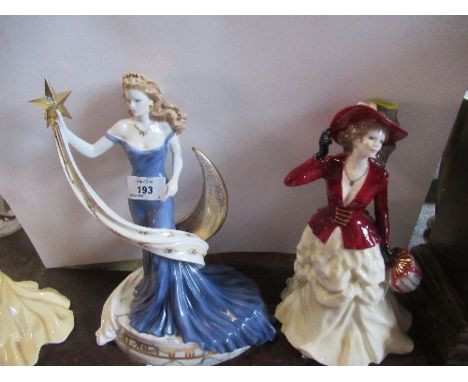 Two Royal Worcester figures, Victoria and Destiny