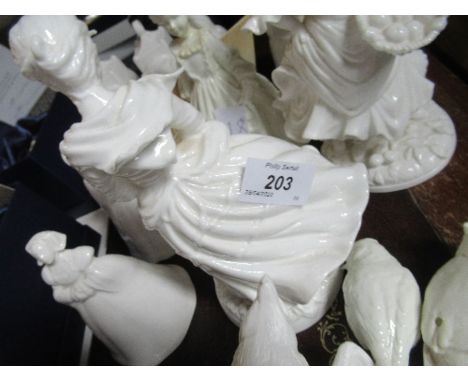 A quantity of various&nbsp; Royal Worcester and other blank figures, etc.