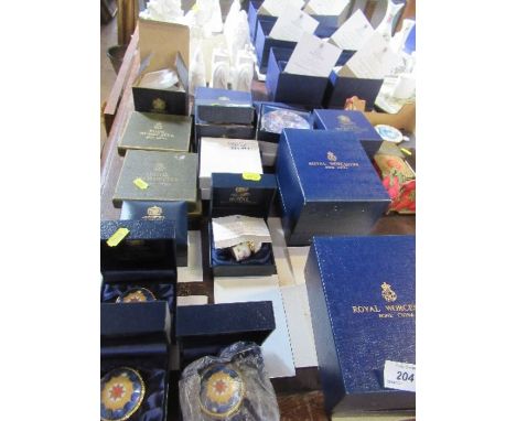 A collection of Royal Worcester boxed items, to include patch boxes, ashtrays, etc.