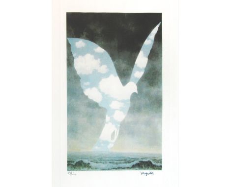 RENE MAGRITTE (Belgian, 1898-1967), 'La Gran Familia' 1963, lithograph in colours, arches paper, 33cm x 27cm, 98/560, with ce