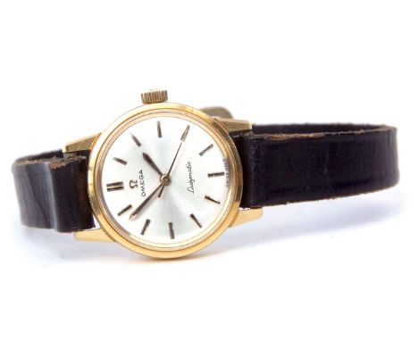 Late 20th century Swiss centre seconds watch, Omega, "Ladymatic"  cal 671, 22570314, the 24-jewel automatic movement adjusted