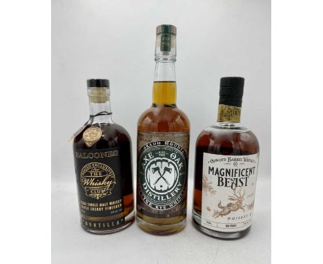 Axe and the Oak Distillery Colorado Mountain Incline Rye Whiskey (1)
Balcones Montilla Triple Sherry Finished Whiskey (1)
Cro
