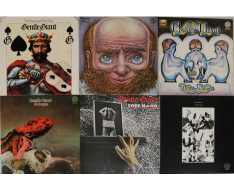 GENTLE GIANT - LPs. Smart collection of 9 x LPs including original UK pressings in ace condition. Titles are The Power And Th