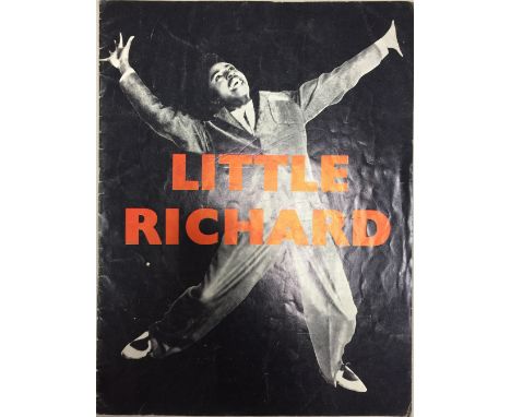 LITTLE RICHARD SIGNED PROGRAMME. From 1962 when he performed at Birmingham Town Hall. He has signed both the cover and his po