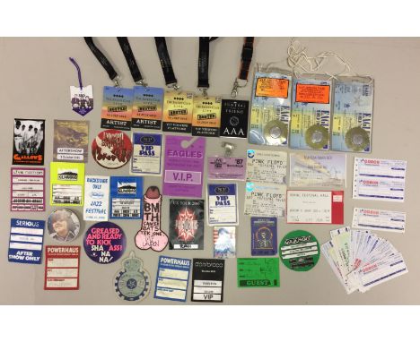 VIP CONCERT PASSES & TICKETS. To include 8 VIP lanyards, 24 guest/VIP/after show passes and 33 tickets from bands and artists