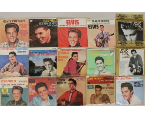 ELVIS PRESLEY - 7"/EPs. A massive collection featuring the undisputed king of R&R with around 200 x 7"/EPs. Titles include Al