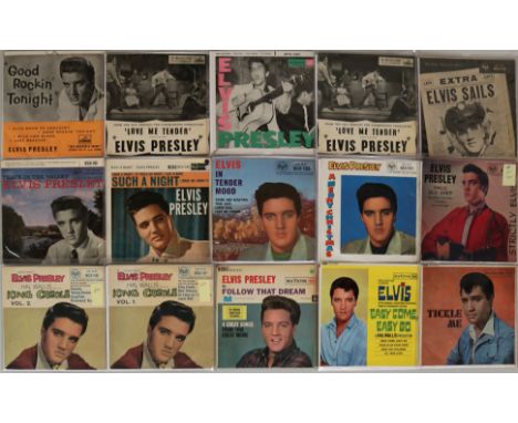 ELVIS PRESLEY - 7"/EP COLLECTION. Superb collection of around 125 x 7" with EPs that comes loaded with rarities! Titles inclu