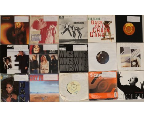 70's-80's Artists - 250+ 70's-80's Artists 7" - Artists/Cat.Numbers include Wings - London Town (006 61 540), Abba - Head Ove