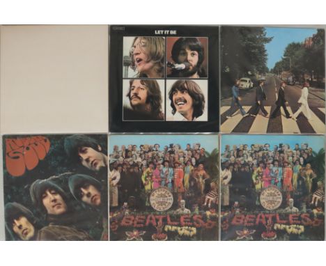 BEATLES AND RELATED - LPs. Neat pack of 10 x LPs. Titles are S/T White Album (UK stereo no number side opening RE PCS 7067/70